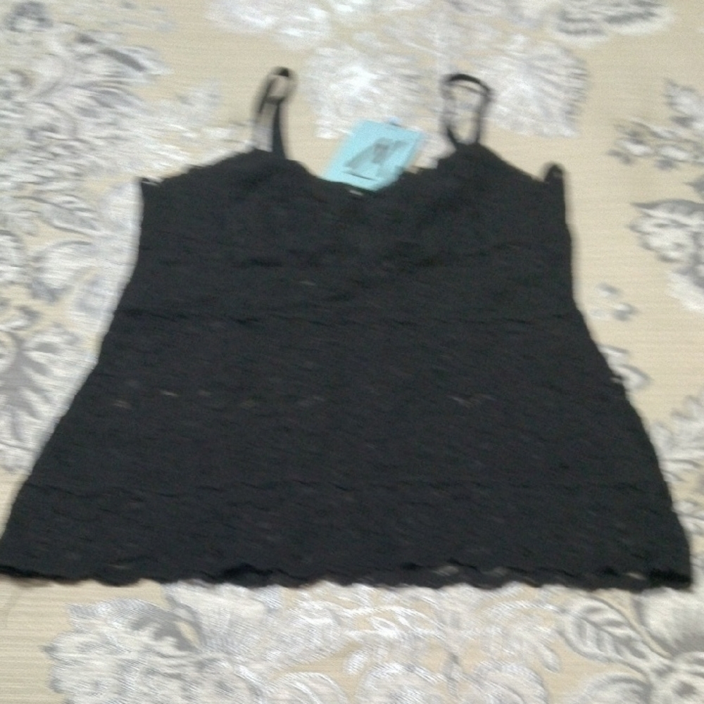Elegant Black Lace Women's Marciano Camisole Top Medium New